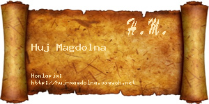 Huj Magdolna névjegykártya